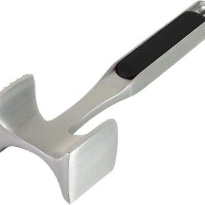 Multi-Purpose Meat Hammer & Tenderizer – Dual-Sided Pounder for Meat, Nuts & Shells – One Size, Black, Hang Hole, Hand Wash Only